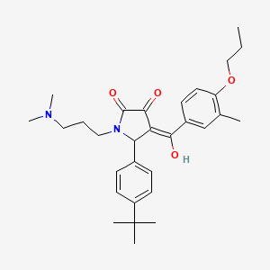 5-(4-tert-butylphenyl)-1-[3-(dimethylamino)propyl]-3-hydroxy-4-[(3-methyl-4-propoxyphenyl)carbonyl]-1,5-dihydro-2H-pyrrol-2-one