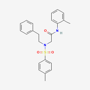 N-(2-Methylphenyl)-2-[N-(2-phenylethyl)4-methylbenzenesulfonamido]acetamide