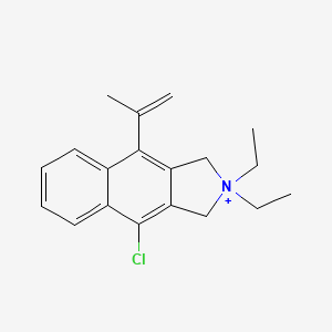 4-chloro-2,2-diethyl-9-(prop-1-en-2-yl)-2,3-dihydro-1H-benzo[f]isoindolium