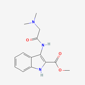 methyl 3-[(N,N-dimethylglycyl)amino]-1H-indole-2-carboxylate