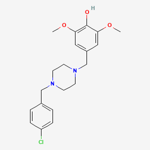 4-{[4-(4-Chlorobenzyl)piperazin-1-yl]methyl}-2,6-dimethoxyphenol