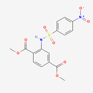 Dimethyl 2-(((4-nitrophenyl)sulfonyl)amino)terephthalate