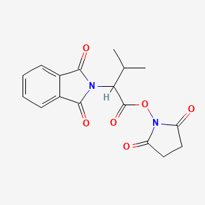 molecular formula C17H16N2O6 B11640466 2,5-Dioxoazolidinyl 2-(1,3-dioxobenzo[c]azolidin-2-yl)-3-methylbutanoate 