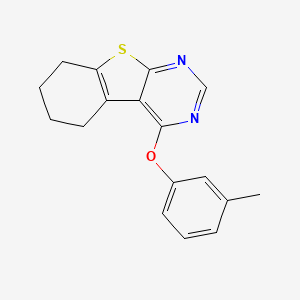 4-(3-Methylphenoxy)-5,6,7,8-tetrahydro[1]benzothieno[2,3-d]pyrimidine