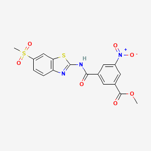 Methyl 3-{[6-(methylsulfonyl)-1,3-benzothiazol-2-yl]carbamoyl}-5-nitrobenzoate