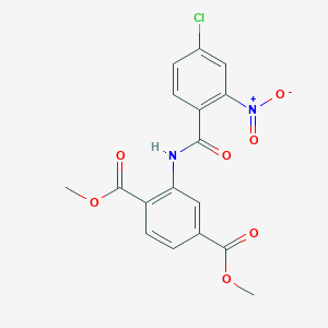 1,4-Dimethyl 2-(4-chloro-2-nitrobenzamido)benzene-1,4-dicarboxylate