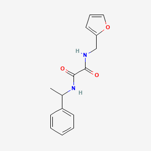 molecular formula C15H16N2O3 B11640699 N-(furan-2-ylmethyl)-N'-(1-phenylethyl)ethanediamide 