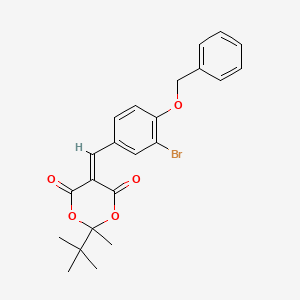 5-[4-(Benzyloxy)-3-bromobenzylidene]-2-tert-butyl-2-methyl-1,3-dioxane-4,6-dione