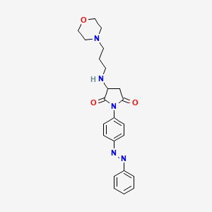 3-{[3-(morpholin-4-yl)propyl]amino}-1-{4-[(Z)-phenyldiazenyl]phenyl}pyrrolidine-2,5-dione