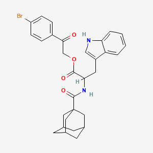 2-(4-bromophenyl)-2-oxoethyl N-(tricyclo[3.3.1.1~3,7~]dec-1-ylcarbonyl)tryptophanate