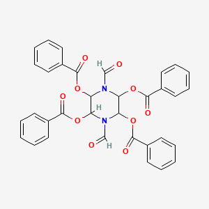 1,4-Diformylpiperazine-2,3,5,6-tetrayl tetrabenzoate