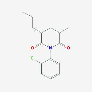 1-(2-Chlorophenyl)-3-methyl-5-propylpiperidine-2,6-dione