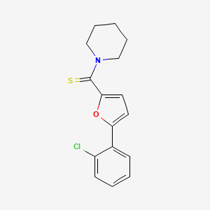 molecular formula C16H16ClNOS B11640950 [5-(2-Chlorophenyl)furan-2-yl]-piperidin-1-ylmethanethione 