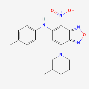 N-(2,4-dimethylphenyl)-7-(3-methylpiperidin-1-yl)-4-nitro-2,1,3-benzoxadiazol-5-amine