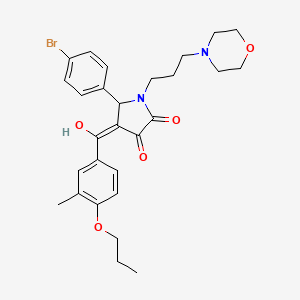 5-(4-Bromophenyl)-3-hydroxy-4-(3-methyl-4-propoxybenzoyl)-1-[3-(4-morpholinyl)propyl]-1,5-dihydro-2H-pyrrol-2-one