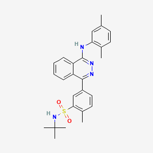 N-tert-butyl-5-{4-[(2,5-dimethylphenyl)amino]phthalazin-1-yl}-2-methylbenzenesulfonamide