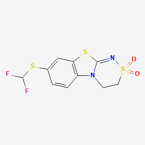 8-[(Difluoromethyl)thio]-3,4-dihydro[1,2,4]thiadiazino[3,4-b][1,3]benzothiazole 2,2-dioxide