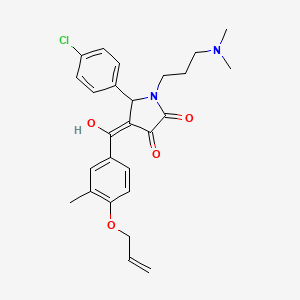 5-(4-chlorophenyl)-1-[3-(dimethylamino)propyl]-3-hydroxy-4-[3-methyl-4-(prop-2-en-1-yloxy)benzoyl]-2,5-dihydro-1H-pyrrol-2-one