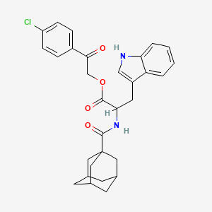 2-(4-chlorophenyl)-2-oxoethyl N-(tricyclo[3.3.1.1~3,7~]dec-1-ylcarbonyl)tryptophanate