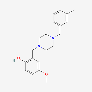 4-Methoxy-2-({4-[(3-methylphenyl)methyl]piperazin-1-YL}methyl)phenol