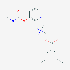 molecular formula C20H34N3O4+ B11641140 {3-[(dimethylcarbamoyl)oxy]pyridin-2-yl}-N,N-dimethyl-N-{[(2-propylpentanoyl)oxy]methyl}methanaminium 