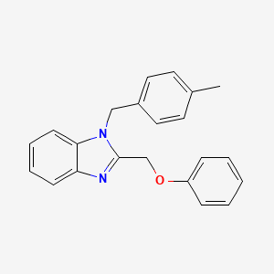 molecular formula C22H20N2O B11641251 1-(4-methylbenzyl)-2-(phenoxymethyl)-1H-benzimidazole 