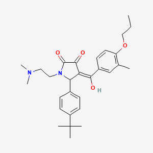 5-(4-tert-butylphenyl)-1-[2-(dimethylamino)ethyl]-3-hydroxy-4-(3-methyl-4-propoxybenzoyl)-2,5-dihydro-1H-pyrrol-2-one