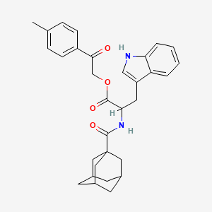 2-(4-methylphenyl)-2-oxoethyl N-(tricyclo[3.3.1.1~3,7~]dec-1-ylcarbonyl)tryptophanate