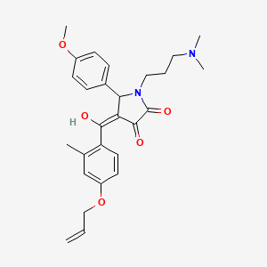 1-[3-(dimethylamino)propyl]-3-hydroxy-5-(4-methoxyphenyl)-4-{[2-methyl-4-(prop-2-en-1-yloxy)phenyl]carbonyl}-1,5-dihydro-2H-pyrrol-2-one