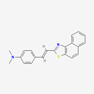 molecular formula C21H18N2S B11641310 N,N-dimethyl-4-[(E)-2-(naphtho[1,2-d][1,3]thiazol-2-yl)ethenyl]aniline CAS No. 40442-45-3