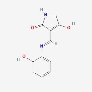 (3Z)-3-{[(2-hydroxyphenyl)amino]methylidene}pyrrolidine-2,4-dione