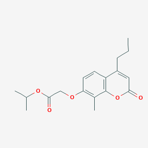 propan-2-yl 2-[(8-methyl-2-oxo-4-propyl-2H-chromen-7-yl)oxy]acetate