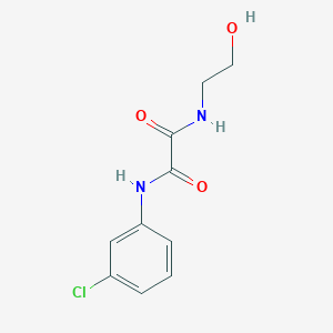 molecular formula C10H11ClN2O3 B11641364 N-(3-chlorophenyl)-N'-(2-hydroxyethyl)ethanediamide 