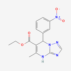 Ethyl 5-methyl-7-(3-nitrophenyl)-4,7-dihydro[1,2,4]triazolo[1,5-a]pyrimidine-6-carboxylate