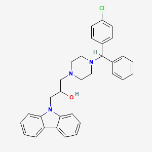 1-(9H-carbazol-9-yl)-3-{4-[(4-chlorophenyl)(phenyl)methyl]piperazin-1-yl}propan-2-ol