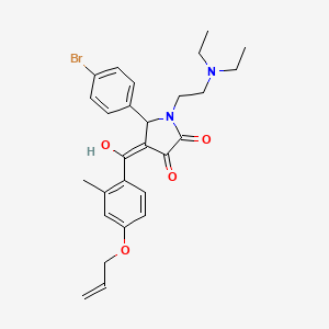 4-[4-(allyloxy)-2-methylbenzoyl]-5-(4-bromophenyl)-1-[2-(diethylamino)ethyl]-3-hydroxy-1,5-dihydro-2H-pyrrol-2-one