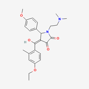 1-[2-(dimethylamino)ethyl]-4-(4-ethoxy-2-methylbenzoyl)-3-hydroxy-5-(4-methoxyphenyl)-2,5-dihydro-1H-pyrrol-2-one