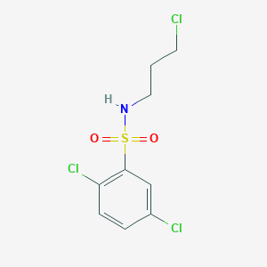 molecular formula C9H10Cl3NO2S B11641558 2,5-dichloro-N-(3-chloropropyl)benzenesulfonamide 