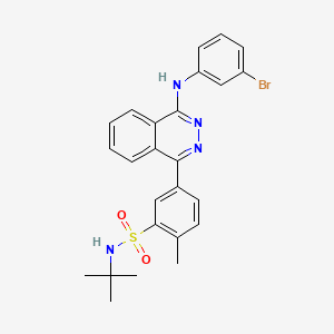 5-{4-[(3-bromophenyl)amino]phthalazin-1-yl}-N-tert-butyl-2-methylbenzenesulfonamide