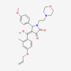 3-hydroxy-5-(4-methoxyphenyl)-4-[2-methyl-4-(prop-2-en-1-yloxy)benzoyl]-1-[2-(morpholin-4-yl)ethyl]-2,5-dihydro-1H-pyrrol-2-one