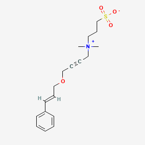 3-[dimethyl(4-{[(2E)-3-phenylprop-2-en-1-yl]oxy}but-2-yn-1-yl)ammonio]propane-1-sulfonate