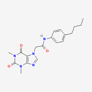 N-(4-butylphenyl)-2-(1,3-dimethyl-2,6-dioxo-1,2,3,6-tetrahydro-7H-purin-7-yl)acetamide