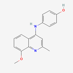 4-[(8-Methoxy-2-methyl-4-quinolyl)amino]phenol