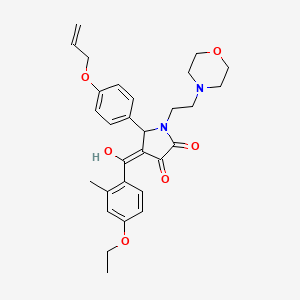 4-[(4-ethoxy-2-methylphenyl)carbonyl]-3-hydroxy-1-[2-(morpholin-4-yl)ethyl]-5-[4-(prop-2-en-1-yloxy)phenyl]-1,5-dihydro-2H-pyrrol-2-one