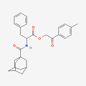 2-(4-methylphenyl)-2-oxoethyl N-(tricyclo[3.3.1.1~3,7~]dec-1-ylcarbonyl)phenylalaninate