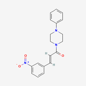 (2E)-3-(3-nitrophenyl)-1-(4-phenylpiperazin-1-yl)prop-2-en-1-one