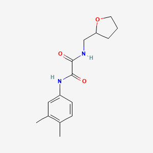 molecular formula C15H20N2O3 B11641847 N-(3,4-dimethylphenyl)-N'-(tetrahydrofuran-2-ylmethyl)ethanediamide 