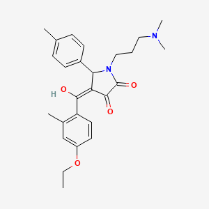 1-[3-(dimethylamino)propyl]-4-(4-ethoxy-2-methylbenzoyl)-3-hydroxy-5-(4-methylphenyl)-2,5-dihydro-1H-pyrrol-2-one