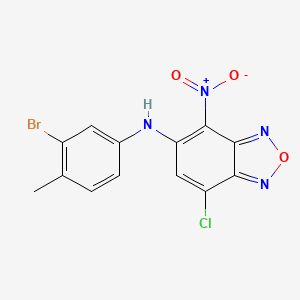 N-(3-bromo-4-methylphenyl)-7-chloro-4-nitro-2,1,3-benzoxadiazol-5-amine