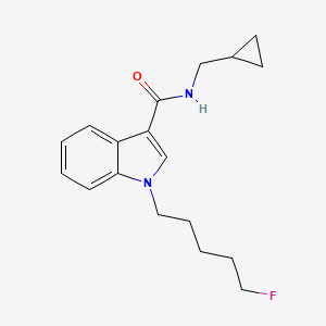 molecular formula C18H23FN2O B1164190 N-(环丙基甲基)-1-(5-氟戊基)-1H-吲哚-3-甲酰胺 